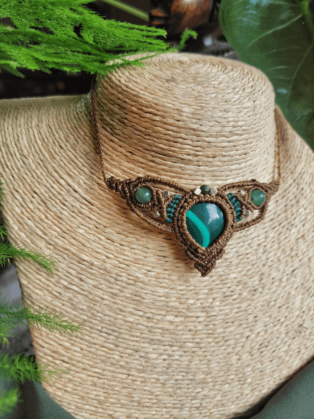 Malachite, aventurine