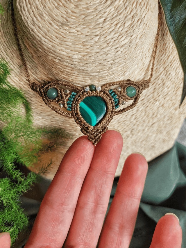 Malachite, aventurine